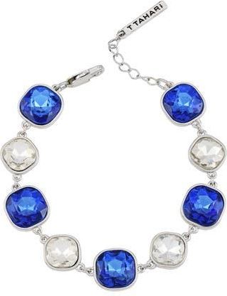 T Tahari Crystal Chain Bracelet in Silver at Nordstrom Rack