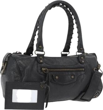 Balenciaga Pre-owned Handbags, female, Black, Size: ONE SIZE Pre-owned Vintage Hand Bag
