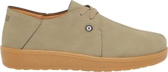 Lambretta Heren-sneakers met logo en plateauzool (Zand)