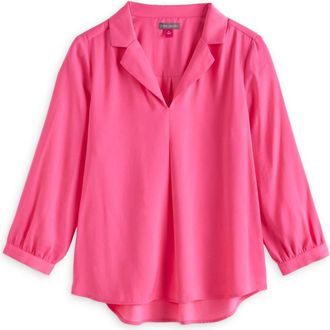 Vince Camuto Womens Lisbeth Blouse In Pink Bliss