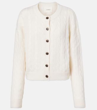 Lisa Yang Cassie cable-knit cashmere cardigan