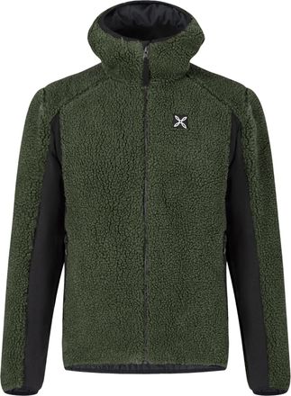 Montura Deep Green Sherpa Fleece Jacket with Black Panels