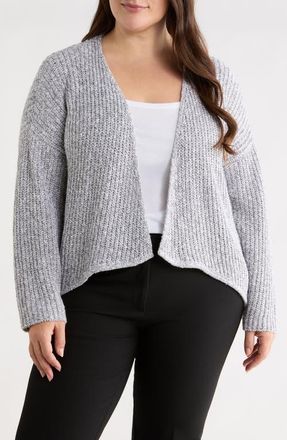 Eileen Fisher Organic Cotton Blend Cardigan in Dark Pearl at Nordstrom, Size 1 X