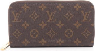 Louis Vuitton Brown Monogram Pink Rose Ballerine Monogram Leather Long Wallet (Bi-Fold) (Pre-Owned)