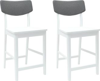 vidaXL Sillas De Comedor 2 Uds. Madera De Caucho S&oacute;lido Vidaxl