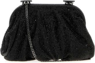 Benedetta Bruzziches Embellished Fabric Small Venus Clutch