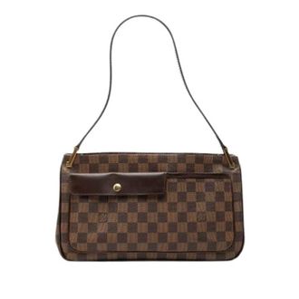 Louis Vuitton Pre-owned Aubagne Schoudertas - Dames - Pre-owned - Bruin - Maat: ONE Size Leer