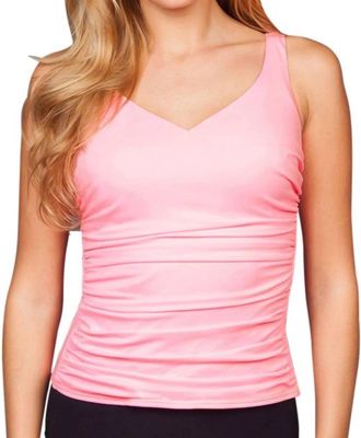 Miraclesuit Blockbuster Underwire Tankini Top In Carnation