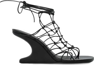 Rick Owens Sandalen met sleehak - Zwart