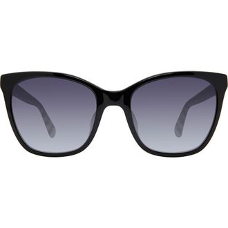 Kate Spade New York 55mm desi oversize sunglasses in Black at Nordstrom Rack
