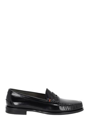 Santoni Calf Leather Penny Loafers