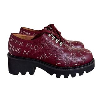 Ras Laced Shoes, female, Red, Size: 8 US Zapato con tachuelas Dream 5069
