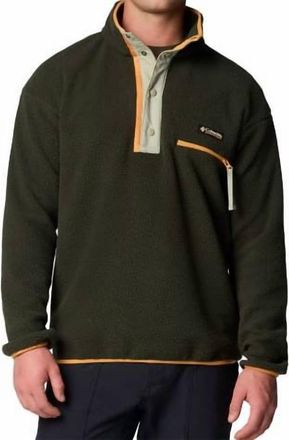 Columbia Helvetia Ii Half Snap Fleece Top In Greenscape