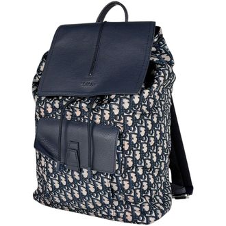 Dior Navy Nylon Leather Backpack (Pre-Owned)