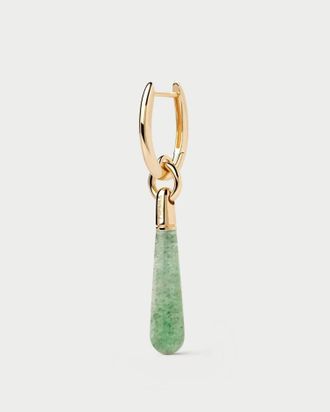 PD Paola Womens Aventurine Large Jupiter Earrings In Green