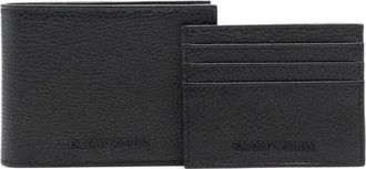 Emporio Armani Set portafoglio e porta carte - - Accessories - Uomo - Nero - ONE SIZE
