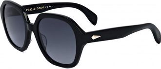 Rag & Bone Womens RNB1063-S-807-53 RNB1063 S 53 807 Sunglasses - Black - One Size