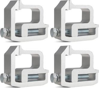 No Brand Abrazaderas De Montaje De 4 Piezas Para Cubiertas De Camioneta, Para Soportes De Caja Y Soportes De Cubierta - Plateado