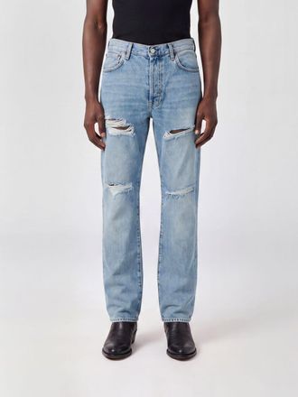 Acne Studios Jeans straight fit in denim organico effetto usurato