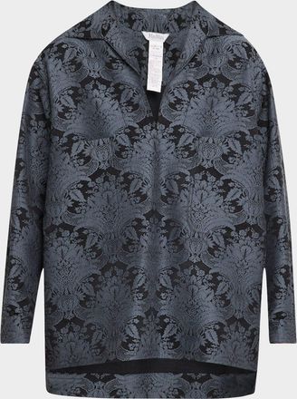 Max Mara Anemone Baroque Jacquard Shirt Jacket