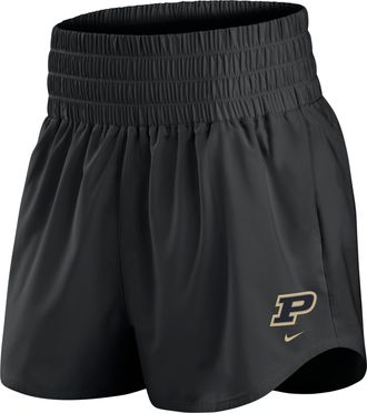 Nike Purdue Primary Logo One Nike Womens Dri-FIT College Shorts in Black | IM0088-010
