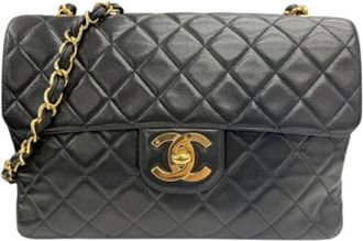 Chanel Pre-owned Vintage Schoudertas - Dames - Vintage Schoudertas - Zwart - ONE Size - Leer - Vintage