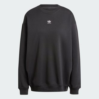 adidas Womens adidas Essentials Fleece Long Oversized Crew Sweatshirt