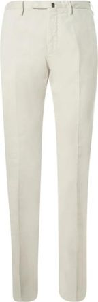 Incotex Slim-fit Broek - Heren - Slim Fit Broeken - Wit - 2XL - Katoen - Broeken