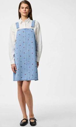 Pieces Spencer - Vestito in denim azzurro 1-Blu