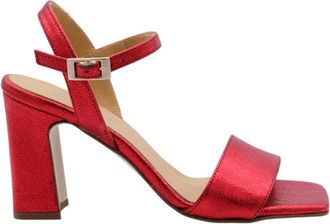 Catwalk Brunei Sandaal - Stijlvol en Comfortabel - Dames - Sandalen met hakken - Rood - 38 EU - Schoenen