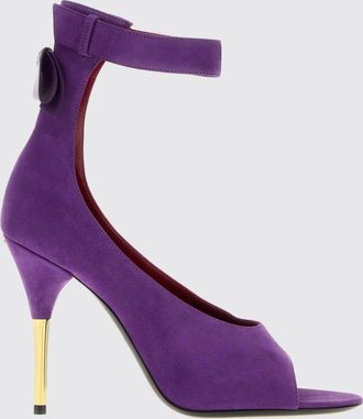 Valentino Garavani Sandali Fatale in camoscio con tacco alto e fiocco peep-toe
