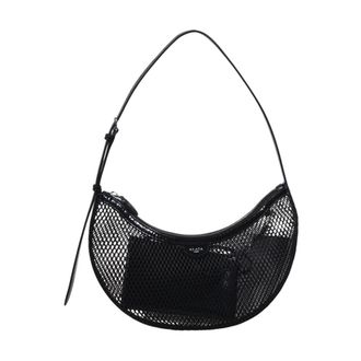 Alaia Shoulder Bags, female, Black, Size: ONE SIZE One Piece Demi Lune Bag