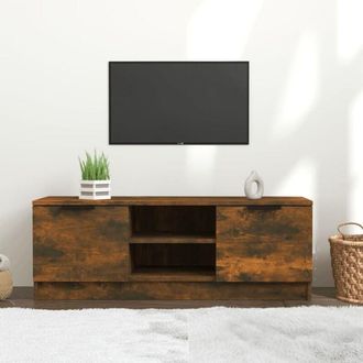 vidaXL Vidaxl - Mobile tv Rovere Fumo 102x35x36,5 cm in Legno Multistrato