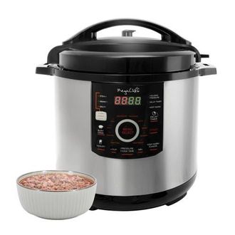 MegaChef 12 Quart Steel Digital Pressure Cooker with 15 Presets and Glass Lid in Grey at Nordstrom