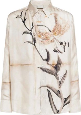Pierre-Louis Mascia Beige Regular Printed Shirt