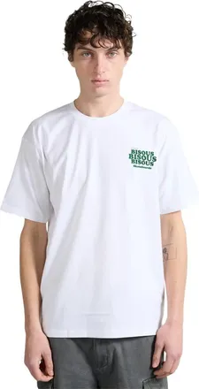 Bisous Skateboards Grease T-Shirt - Heren - Tops - Wit - Maat: M Katoen
