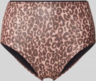 Joop Slim Fit Bikini-Hose mit Allover-Animal-Print Modell Leopard in Beige, Gr&ouml;&szlig;e 36