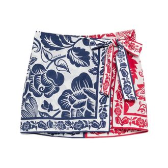 Farm Rio Farm Rio, Rokken, Dames, Veelkleurig, XS, Katoen, Floral Elegance Mini Rok