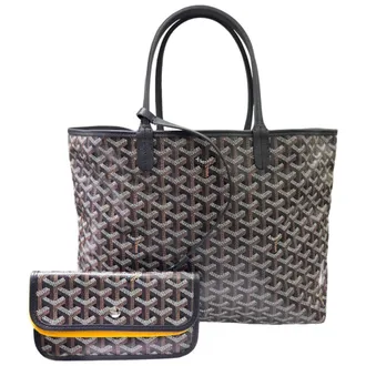 Goyard Black Brown Coated Canvas Pouch Shoulder Bag Tote Bag (Pre-Owned)