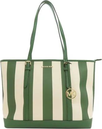 Michael Kors Green Pvc Tote Bag (Pre-Owned)