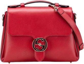 Gucci Pre-owned Handbags, female, Red, Size: ONE SIZE Pre-owned Vintage Handbag