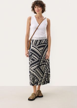 Part Two Rok A-shape After Midnight Graphic Stripe dark blue