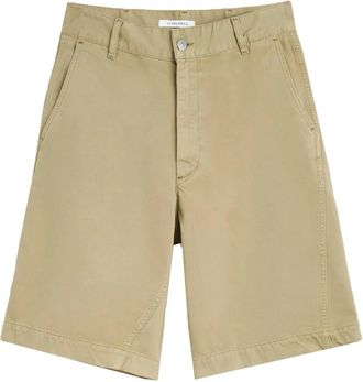 Sunflower Wide Twist Chino - Heren - Korte Broeken - Beige - W29 - Katoen - Korte Broeken