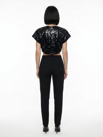Dolce & Gabbana Sequin-Embellished Blazer - Black