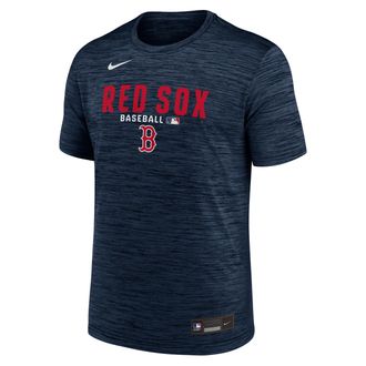 Nike Boston Red Sox Authentic Collection Nike Mens Dri-FIT MLB T-Shirt in Blue | 02ER44BBQ-RMG