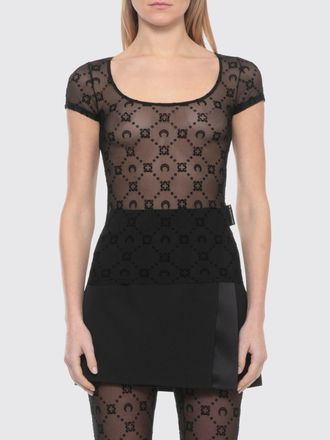 Marine Serre Top Marine Serre in poliammide con monogram floccato