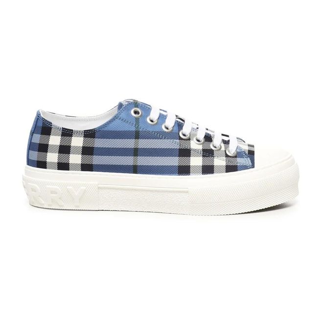 Burberry Sneakers, male, Blue, Size: 11 US Blue Nylon Sneakers