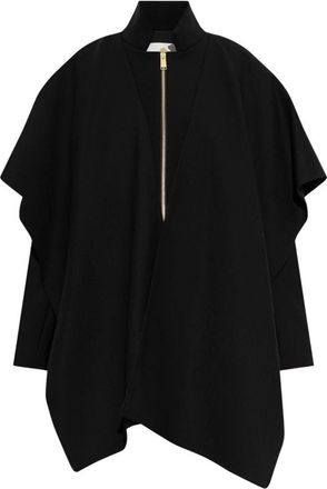 Darkpark Robin Woljas - Dames - Ponchos - Zwart - S - Wol - Jassen