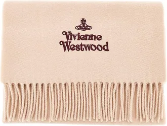 Vivienne Westwood Logo embroidery scarf Woman One Size