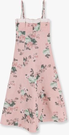 Philosophy di Lorenzo Serafini Abito lungo in misto lino con stampa floreale multicolor - PHILOSOPHY DI LORENZO SERAFINI - gender_Woman